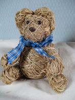 rieten beertje - decoratie, Verzamelen, Beren en Cherished Teddies, Ophalen of Verzenden