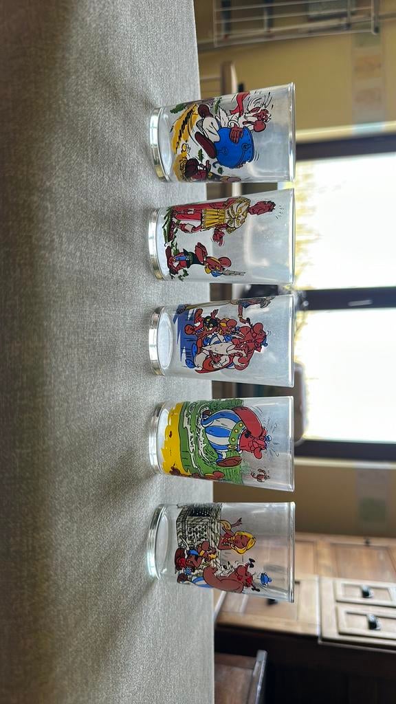 5 verres Asterix et Obelix, Collections, Enlèvement ou Envoi, Comme neuf