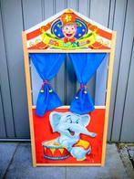 Poppenkast circus thema met 4 handpoppen, Enlèvement, Comme neuf, Garçon ou Fille