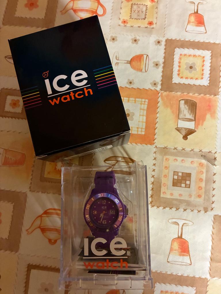 Horloge ice Watch, Ophalen of Verzenden, Zo goed als nieuw, Paars, Meisje