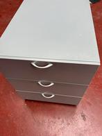 Metalen kastje op wielen met 3 lades, Huis en Inrichting, Kasten | Ladekasten, Ophalen, Minder dan 50 cm, Gebruikt, 3 of 4 laden