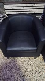 Fauteuil noire, Moins de 75 cm, Comme neuf, Synthétique, Enlèvement