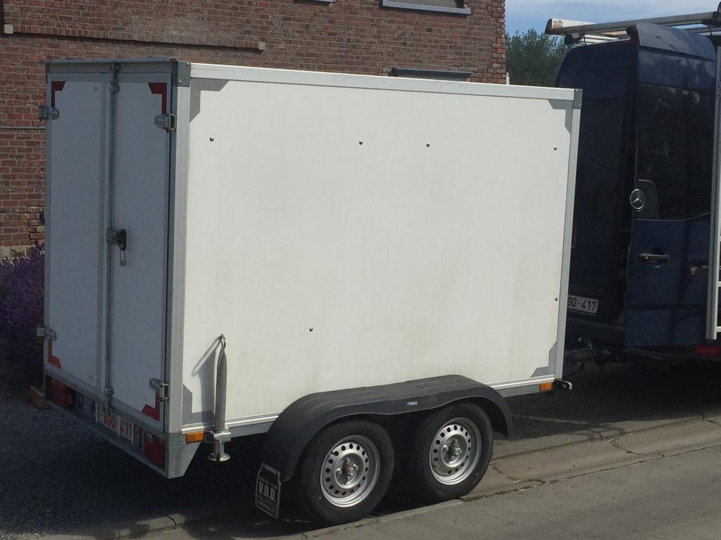 fietsaanhangwagen - bagagewagen TE HUUR, Vering, 80 kg of meer, Overige typen, Zo goed als nieuw