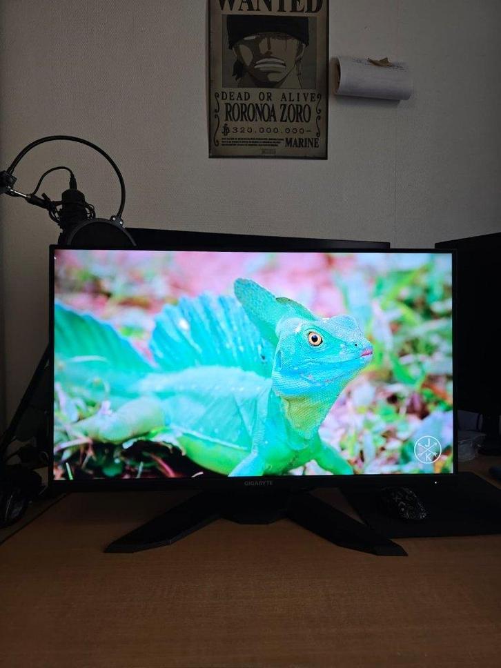 ÉCRAN GAMING GIGABYTE M32U - 32" 4K 144Hz IPS + KVM, Informatique & Logiciels, Moniteurs, Utilisé, DisplayPort, HDMI, USB-C, Gaming