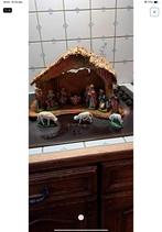 Antieke Kerststal met de originele beeldjes erbij, Diversen, Kerst, Ophalen, Gebruikt