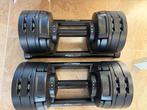 Nuobell S224 verstelbare dumbbells 2–24kg, als nieuw, Sports & Fitness, Équipement de fitness, Enlèvement, Comme neuf, Bras, Haltère