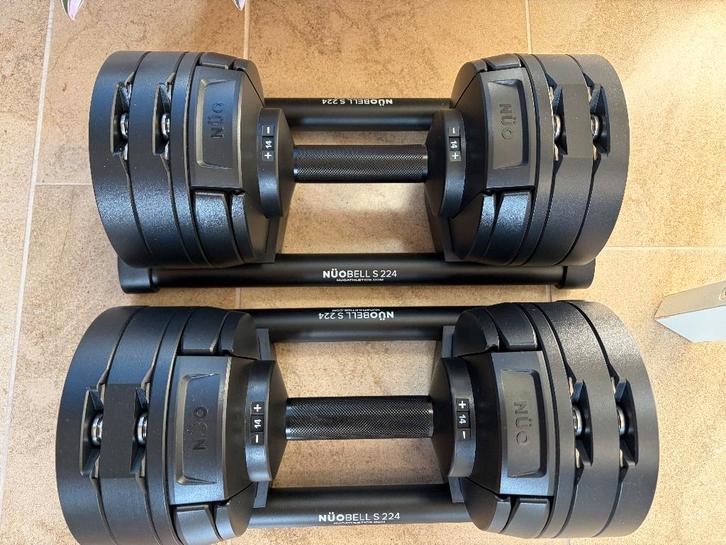 Nuobell S224 verstelbare dumbbells 2–24kg, als nieuw, Sports & Fitness, Équipement de fitness, Comme neuf, Haltère, Bras, Jambes
