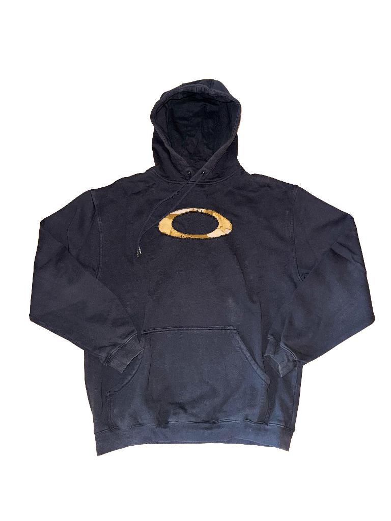 Vintage 90s Oakley Software Hoodie, Maat 52/54 (L), Oakley, Zwart, Ophalen of Verzenden