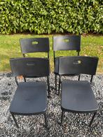 Lot de 4 chaises, Jardin & Terrasse, Enlèvement, Comme neuf, Plastique, Empilable