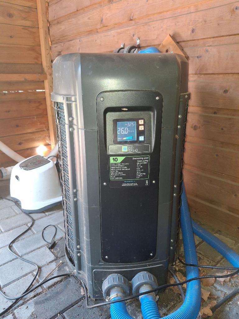 warmtepomp + zuivering zwembad, Jardin & Terrasse, Piscines, Enlèvement, Comme neuf, Rond, 80 à 120 cm