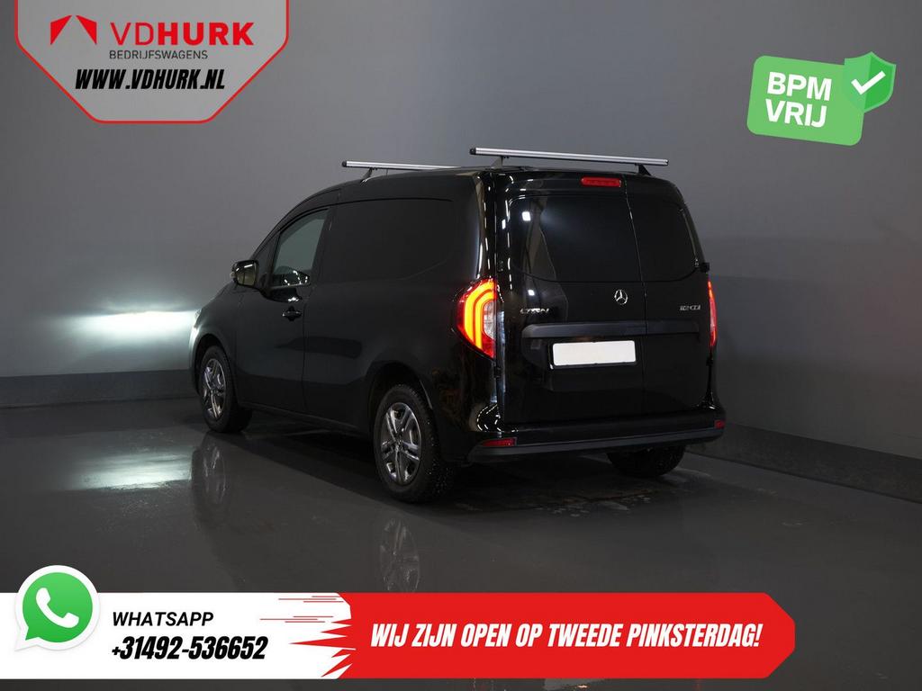 Mercedes-Benz Citan 112 CDI Aut. 3 Pers./ LED/ Stoelverw./ C, Auto's, Automaat, Zwart, Mercedes-Benz, Diesel