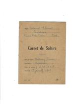 Ancien carnet de salaire   1949, Enlèvement ou Envoi, Utilisé