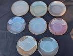 10 soucoupes vintage Arcopal, Enlèvement ou Envoi, Utilisé, Autres matériaux, Autres styles