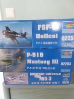 1/32 Trumpeter: MIG-3,Hellcat,P-51, Neuf, Enlèvement ou Envoi, Avion, Plus grand que 1:72