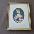 Naald of Borduurwerk - meisje met hond, Hobby en Vrije tijd, Breien en Haken, Ophalen of Verzenden, Gebruikt, Haken, Naald