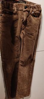 Bruine ribfluwelen broek - maat 8/9yr xl, Jongen of Meisje, Zo goed als nieuw, Finger in the nose, Ophalen
