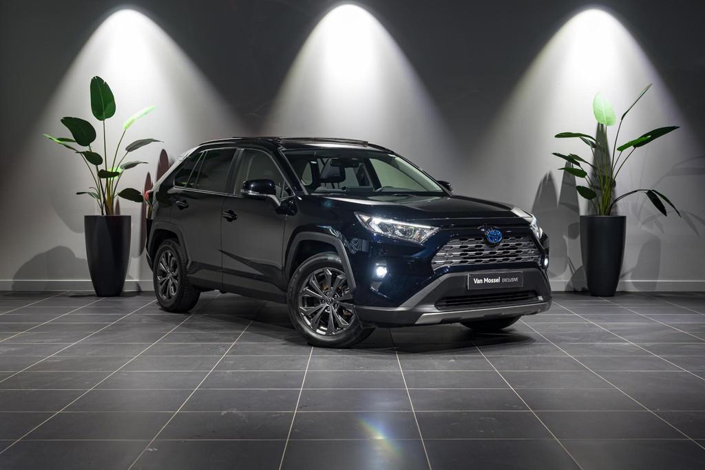 Toyota RAV4 2.5 Dynamic Plus e-CVT AWD-i, Auto's, Toyota, Automaat, Stof, Gebruikt, Zwart