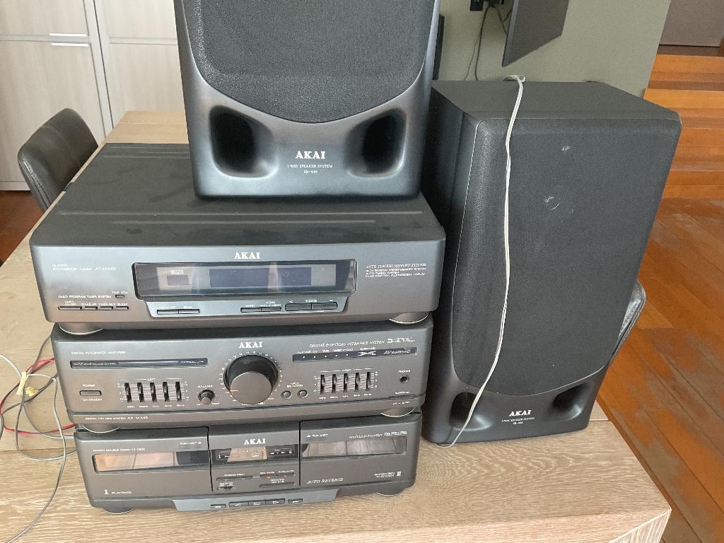 Akai stereo keten, TV, Hi-fi & Vidéo, Chaîne Hi-fi, Haut-parleurs, Enlèvement, Utilisé, Composants en vrac
