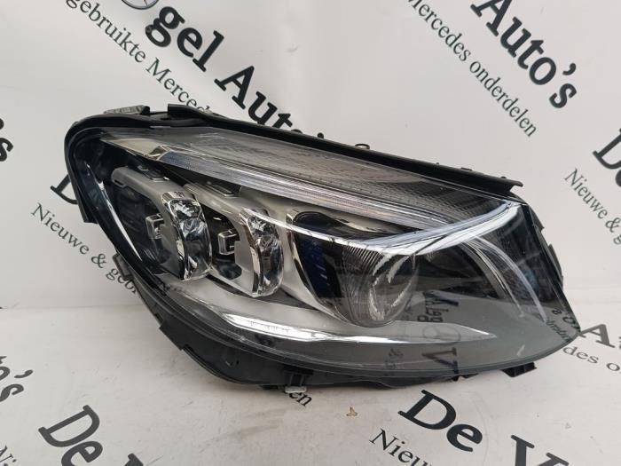 Koplamp rechts van een Mercedes C-Klasse, Gebruikt, -, Ophalen of Verzenden, -