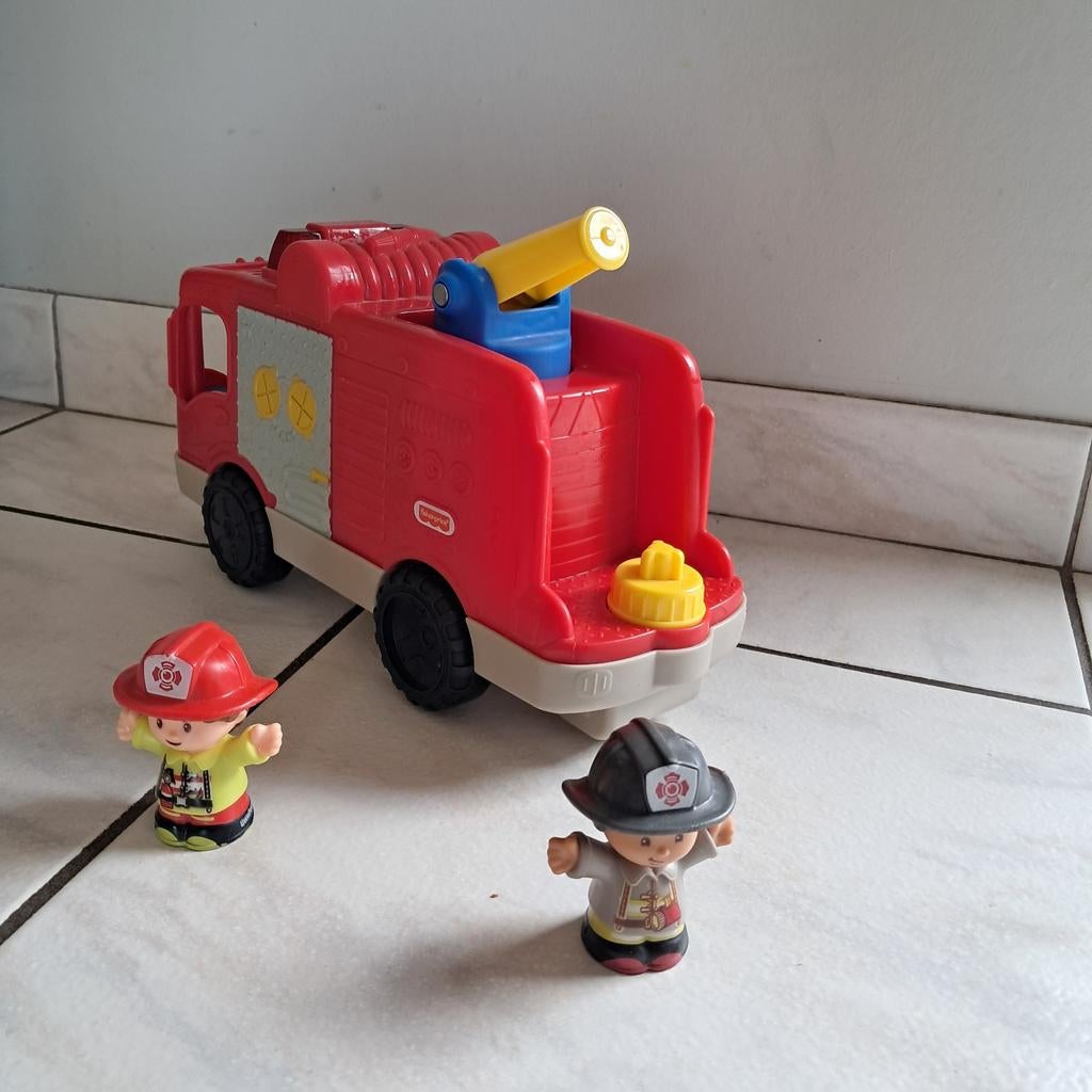 Fisher Price brandweerwagen Little People, Ophalen, Zo goed als nieuw