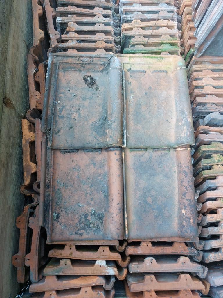 Stormpannen dakpannen, Ophalen, Gebruikt, Steen of Klei, 5 tot 10 m²