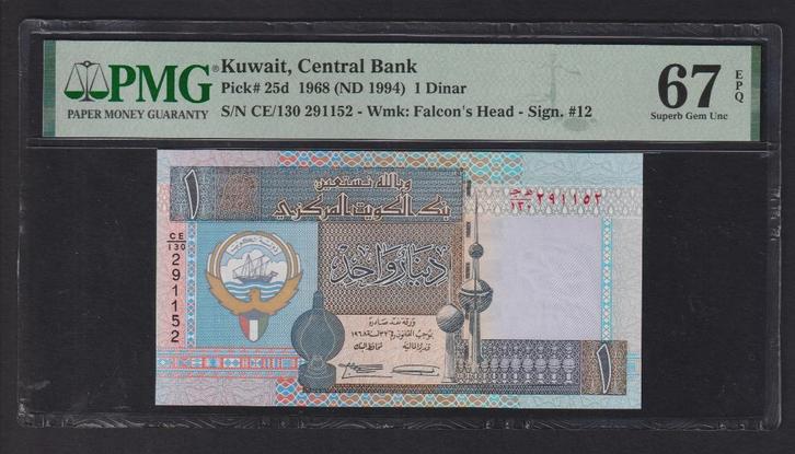 Koeweit, Postzegels en Munten, Bankbiljetten | Azië, Los biljet, Centraal-Azië, Ophalen of Verzenden