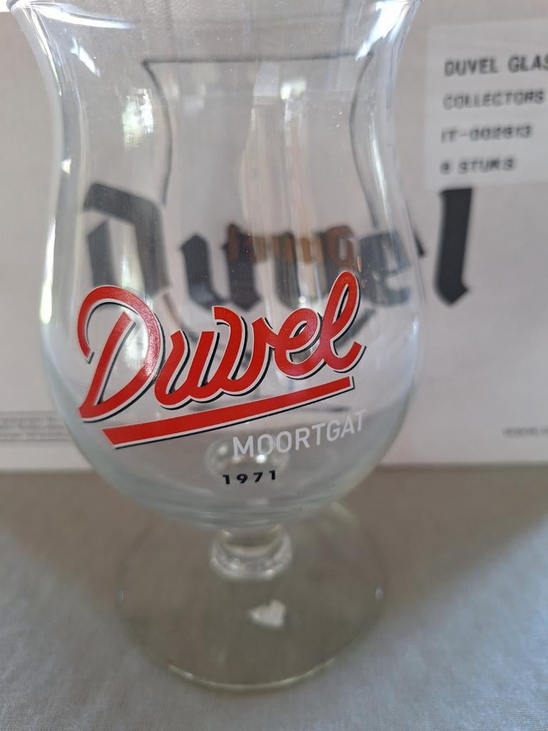 Verre de 1971, inscription en double doré, Enlèvement ou Envoi, Duvel