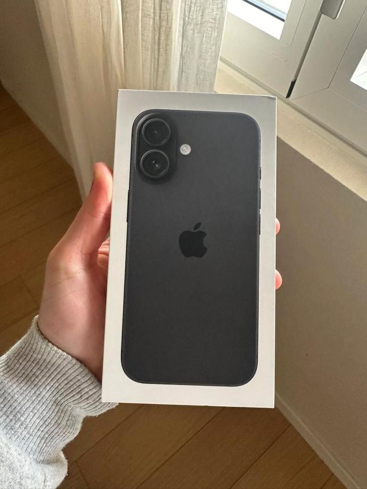 Nieuwe iPhone 16, Telecommunicatie, Mobiele telefoons | Apple iPhone, Nieuw, 128 GB, Met simlock, iPhone 16, Zwart, Ophalen of Verzenden