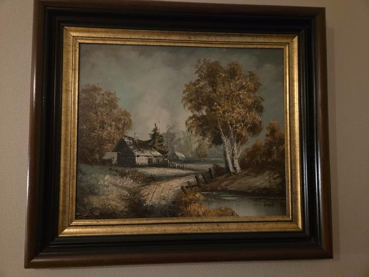 H. Knauf, huile sur toile.(Blankenberge), Antiquités & Art, Art | Peinture | Classique, Enlèvement ou Envoi