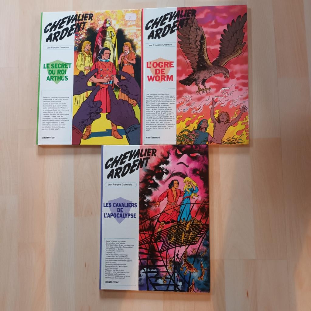 BD Chevalier Ardent 3 albums, Livres, BD, Plusieurs BD, Enlèvement ou Envoi, Comme neuf, François Craenhals