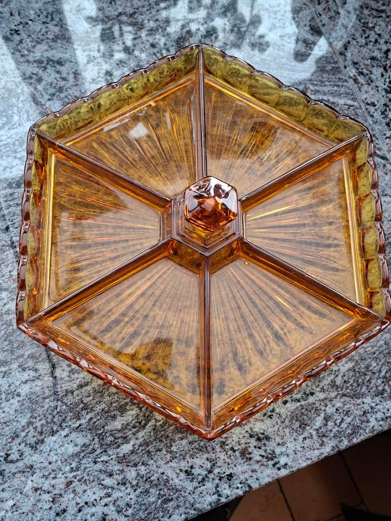 Plateau apèritif val st lambert comme neuf, Enlèvement