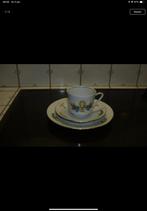 Antiek Tasje , schoteltje en bordje perfecte staat, Antiek en Kunst, Antiek | Servies los, Ophalen