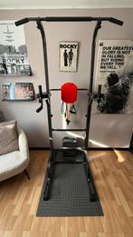 Fitness power tower met weerstandsbanden, Ophalen, Benen, Krachtstation, Zo goed als nieuw