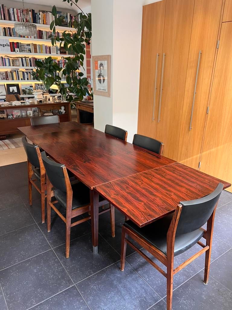 Vintage uitrekbare Tafel., Huis en Inrichting, Ophalen of Verzenden, Zo goed als nieuw