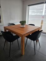 Table en teck tropical bois, Maison & Meubles, Enlèvement, Carré, Teck