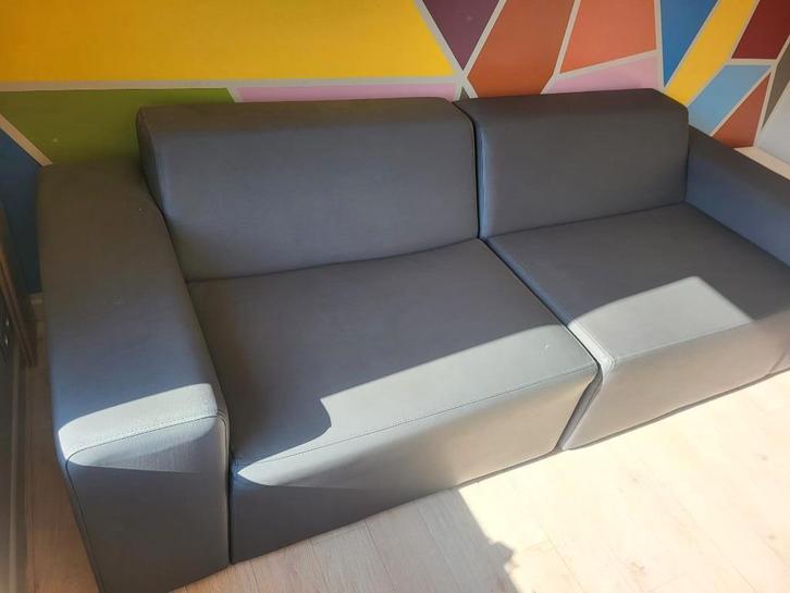 zetel, Huis en Inrichting, Zetels | Zetels, Gebruikt, Rechte bank, Driepersoons, 200 tot 250 cm, 75 tot 100 cm, Kunststof, Ophalen