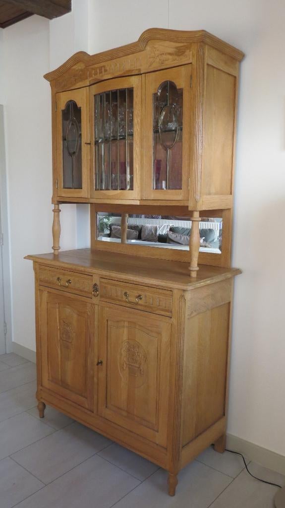 Mechelse buffetkast massief eik handgemaakt, Antiek en Kunst, Antiek | Meubels | Kasten, Ophalen