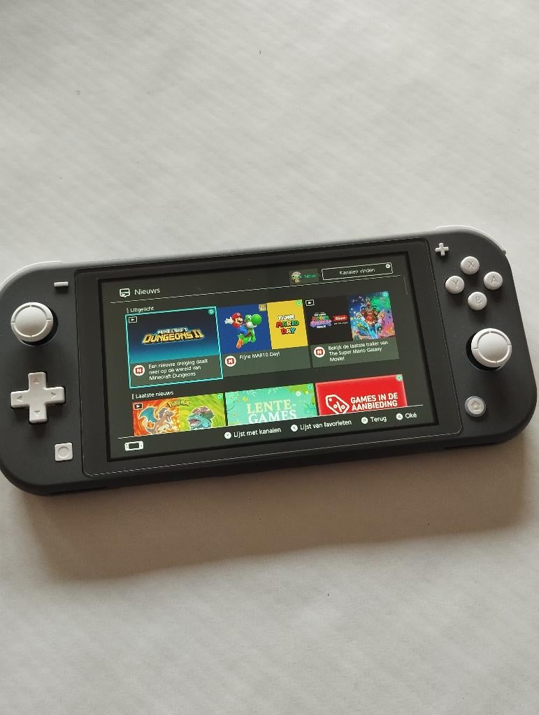 Nintendo Switch lite, Games en Spelcomputers, Spelcomputers | Nintendo Switch Lite, Ophalen of Verzenden, Grijs, Zo goed als nieuw