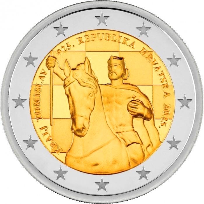 2 euro Kroatië 2025 'Koning Tomislav', Postzegels en Munten, Munten | Europa | Euromunten, Losse munt, 2 euro, Ophalen of Verzenden