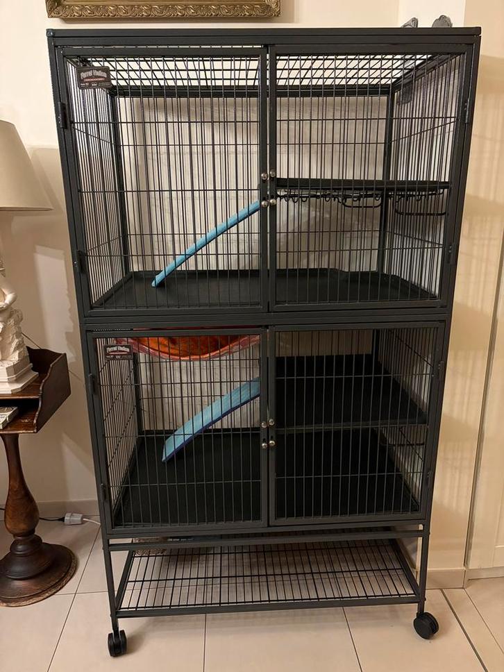 Frettenkooi, Dieren en Toebehoren, Knaagdieren en Konijnen | Hokken en Kooien, Zo goed als nieuw, Kooi, 90 cm of meer, 75 tot 110 cm