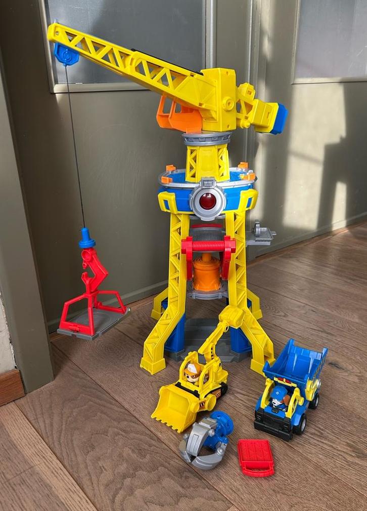 Rubble en Crew hijskraan + wheeler, Kinderen en Baby's, Speelgoed |Speelgoedvoertuigen, Zo goed als nieuw, Ophalen