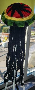 2 Bonnets RASTA Jamaïcain, avec perruques cheveux longs, Enlèvement