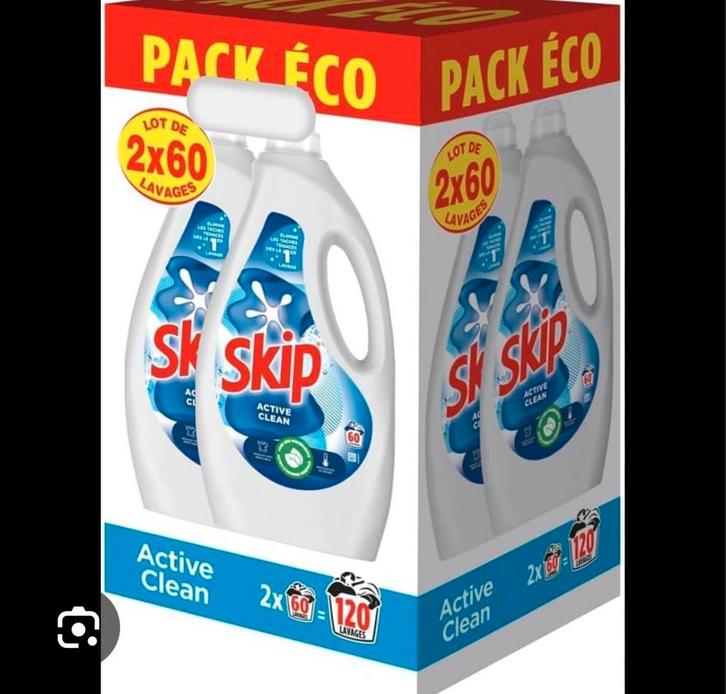 Skip wasmiddel/lessive Skip, Maison & Meubles, Produits de nettoyage, Produit de nettoyage, Enlèvement