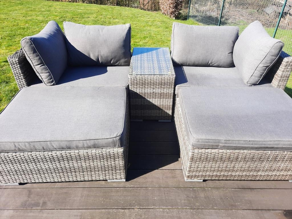 Loungeset met kussens (palletkussens), Ophalen, Bank, Loungeset