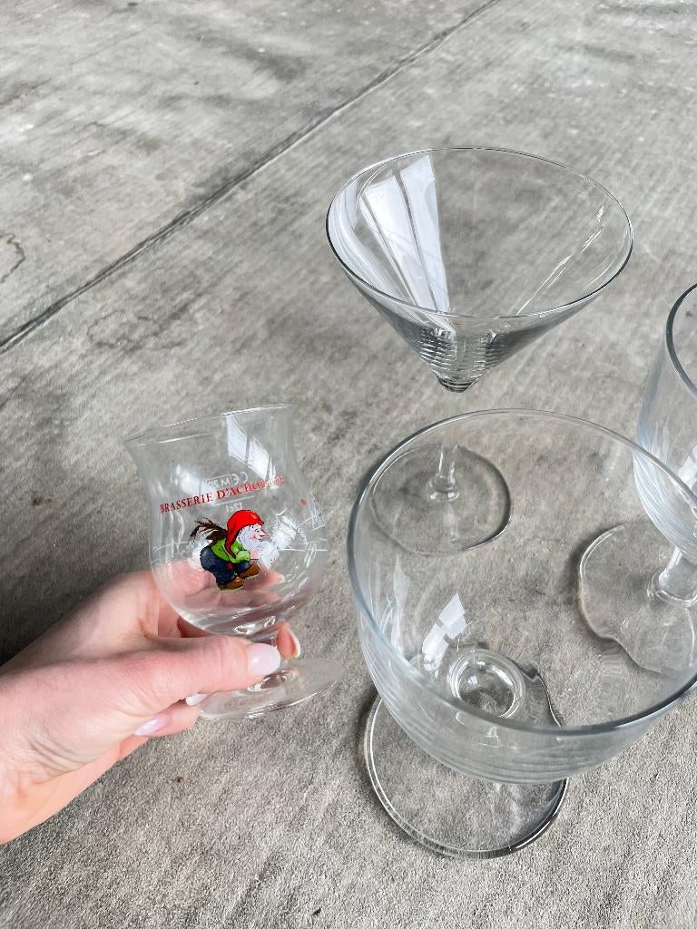 4 random glazen, Verzamelen, Ophalen, Nieuw