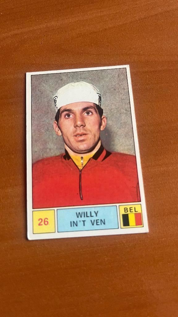 Panini sticker Sprint 71- nr.26-Wielrenner Willy in 't Ven, Envoi, Comme neuf, Autocollant