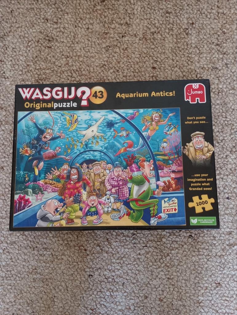 Wasgij puzzel 1000 stukjes Aquarium Antics!, Ophalen of Verzenden