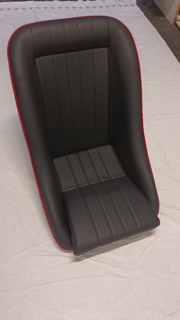 Sportzetel Cobra, zwart - rode bies Classic Mini, Auto-onderdelen, Ophalen, Nieuw, Austin