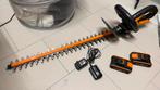 Taille-Haie À batterie Worx WG260E.9 - 20V - 61cm, Enlèvement, Comme neuf, Batterie