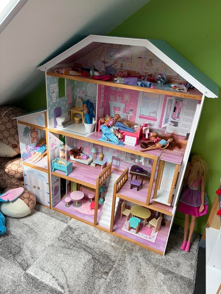 Poppenhuis in gloednieuwe staat, Ophalen, Zo goed als nieuw, Poppenhuis